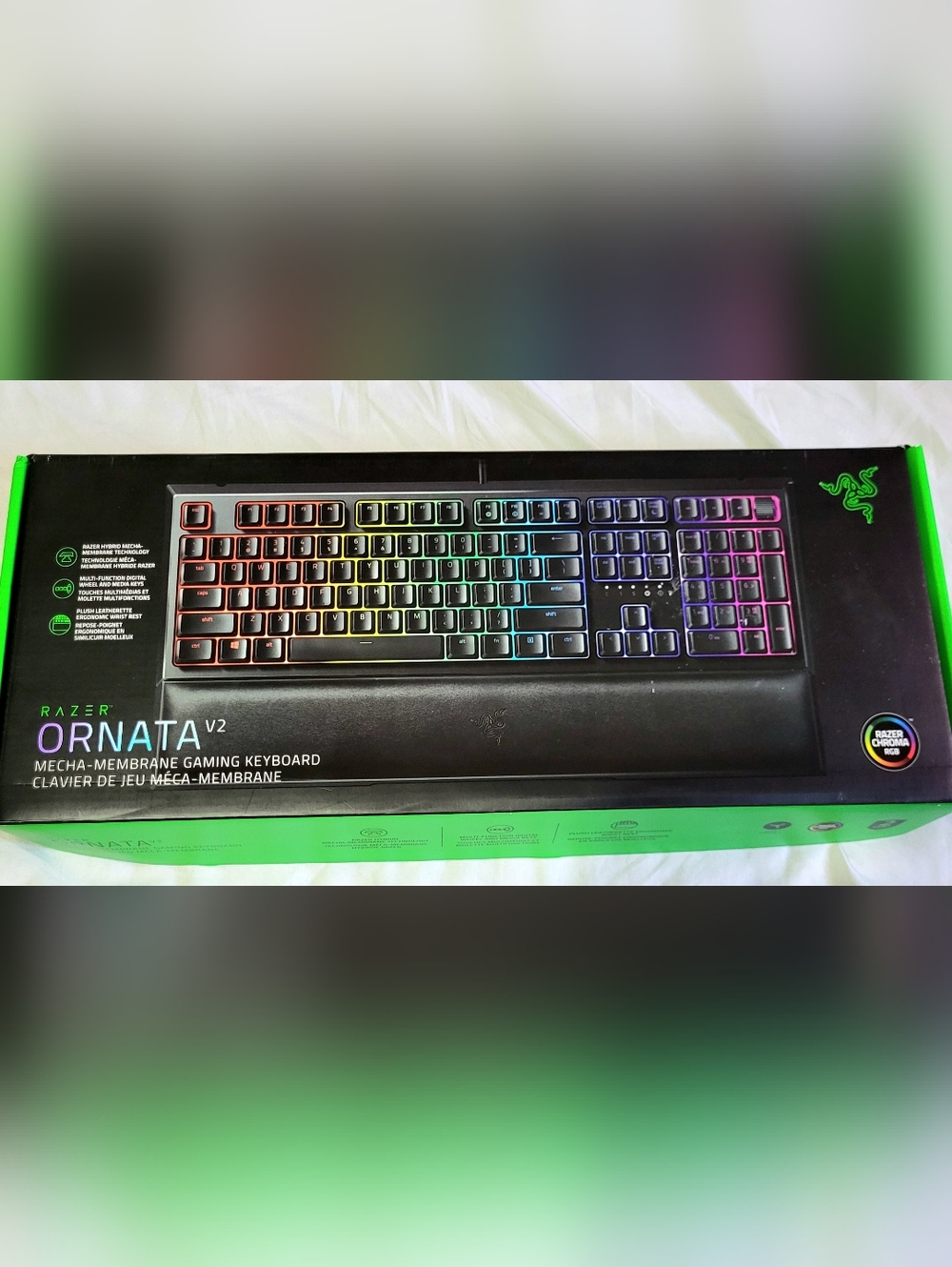Razer Gaming Keyboard in Black with Multicolor Lighting